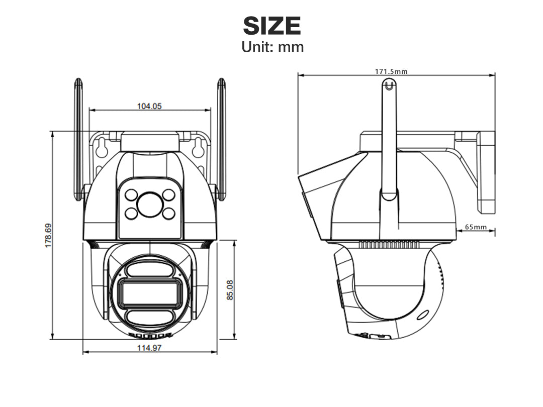 Dual Lens Solar Camera