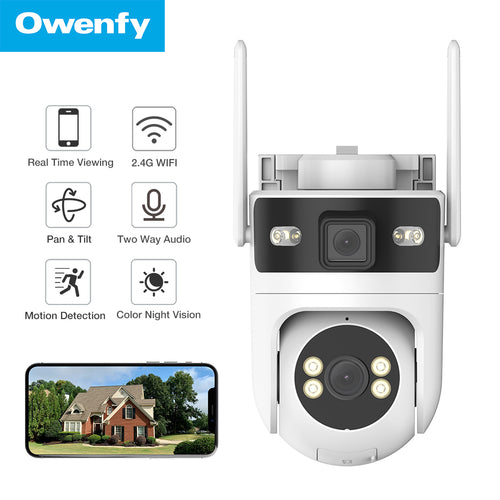Owenfy Dual Lens Smart Security Camera